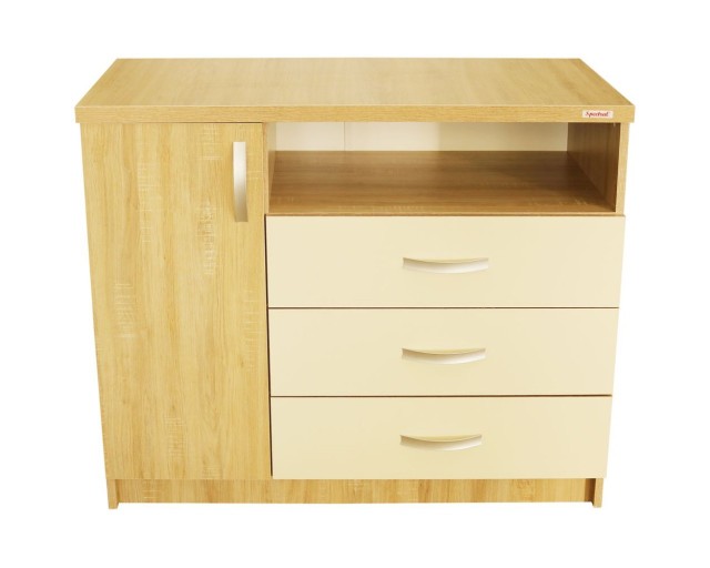 Comoda Milano sonoma cu fildes